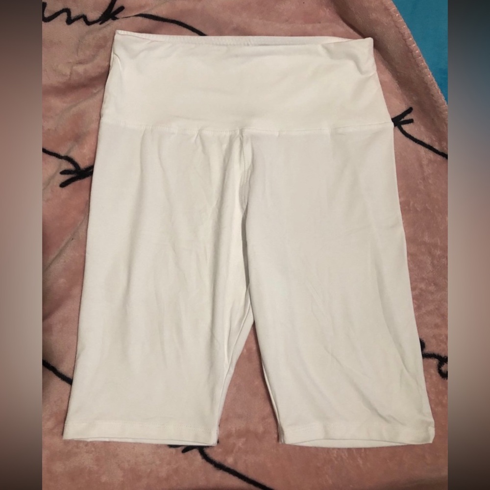 Women's White Bike Shorts